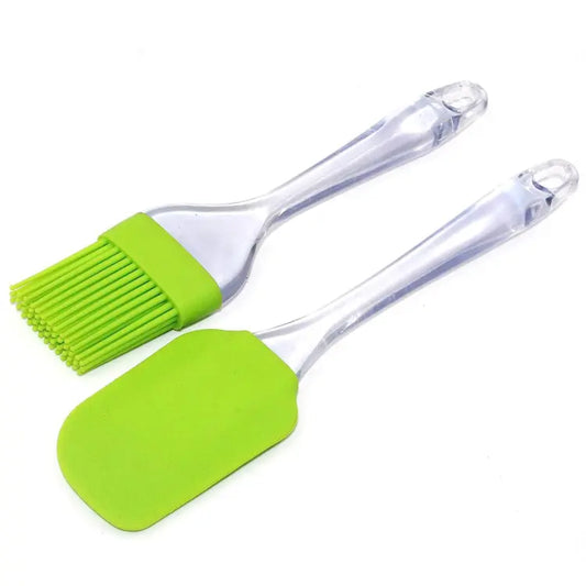 Silicone Oil Brush and Spatula (Pack of 2)