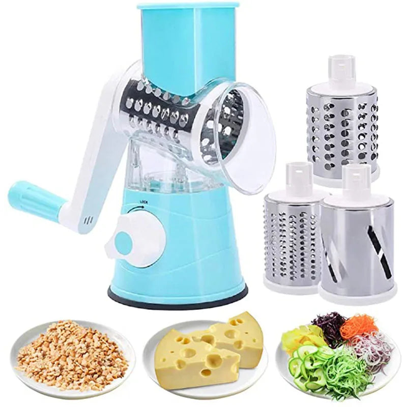 3-in-1 Manual Vegetable Cutter - Multifunctional Kitchen Gadget