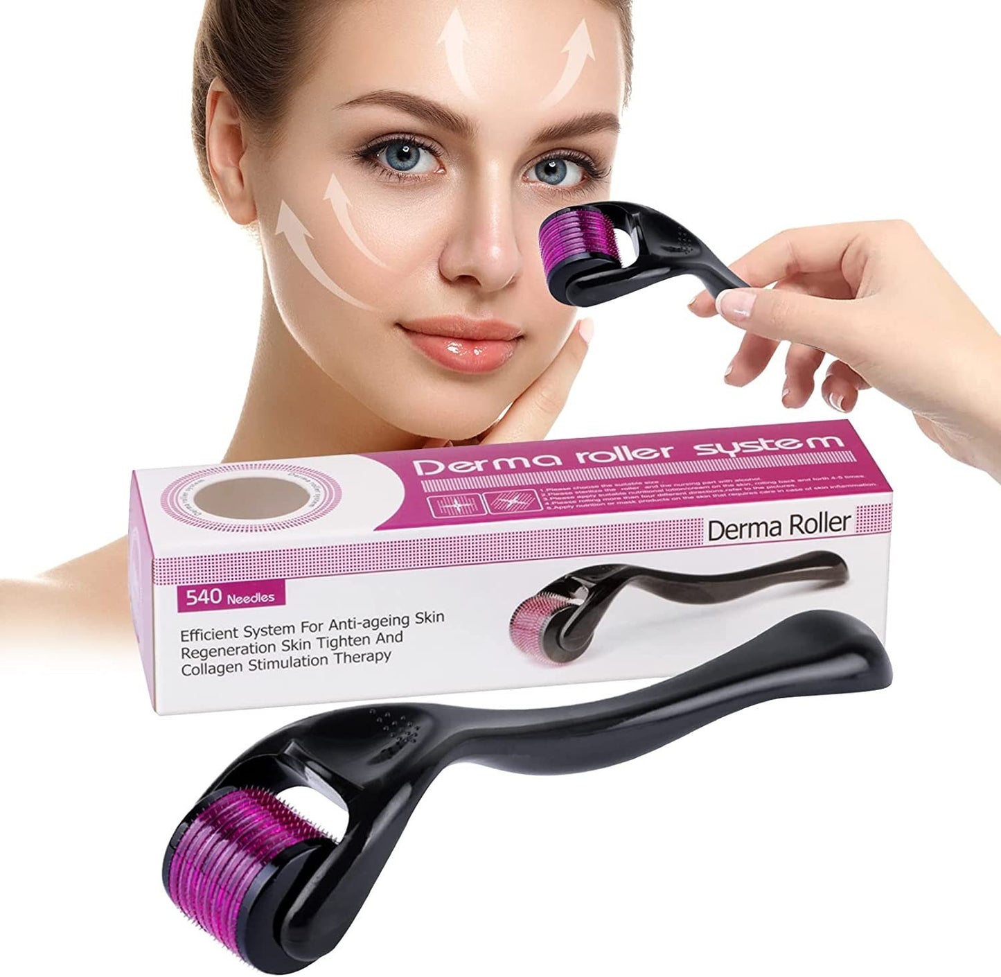 Derma Roller 0.5MM- Smoothen Skin & Reduce Fine Lines